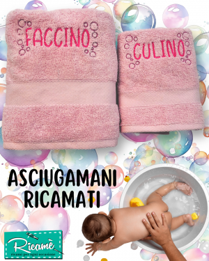 Asciugamani Faccino Culino Rosa
