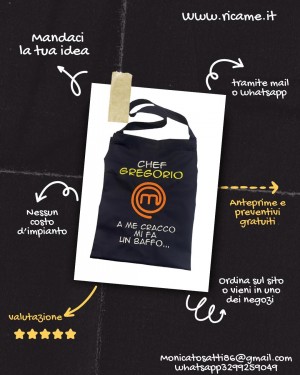 grembiule personalizzato 