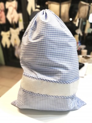sacchetto asilo azzurro maxi