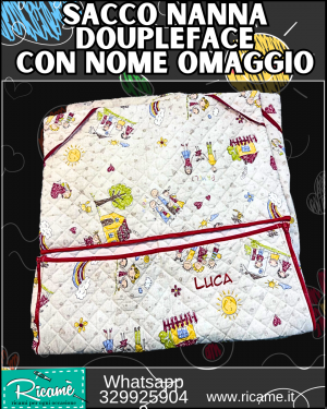 Sacco Nanna double face Disegni Scuola