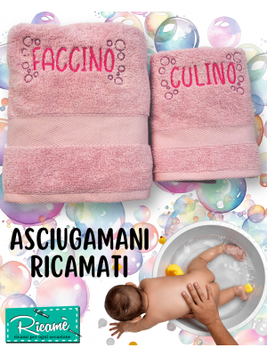 Asciugamani Faccino Culino Rosa