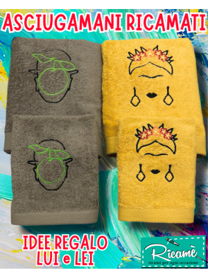 Asciugamani Frida e Magritte