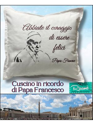 Cuscino Papa Francesco