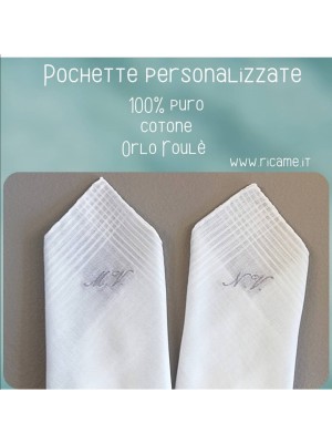 pochette con ricamo personalizzato