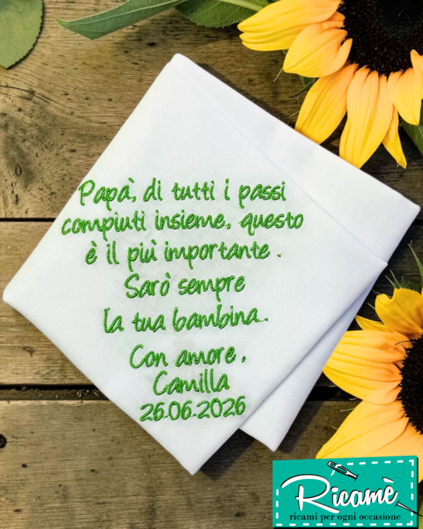 Fazzoletto papà sposa