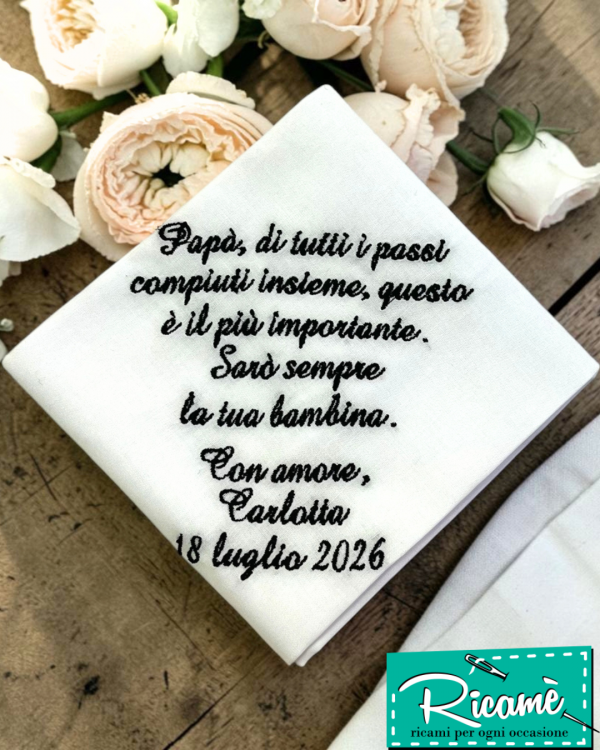 Fazzoletto papà sposa