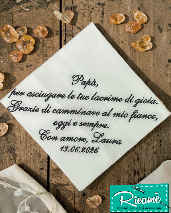 Fazzoletto Papà Sposa 