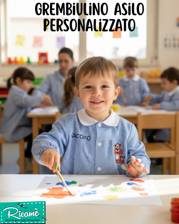 grembiulino bambino asilo